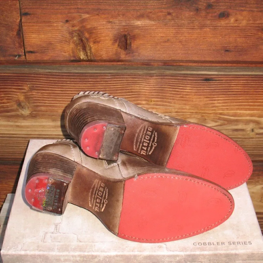 NWT Bed Stu Taupe Brown Ankle Booties Boots